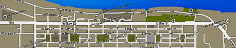 Savannah-Riverfront Map. 