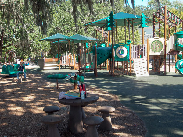 Forsyth Park Playground in Savannah GA.