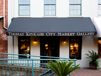 Thomas Kinkaid City Market Gallery in Savannah GA. 