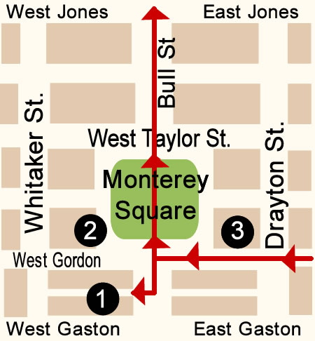 Monterey Square Map Day 1. 