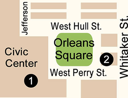 Orleans Square Map in Savannah Ga. 