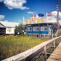 Fun things to do in Savannah : CoCo's Sunset Grille in Tybee Island GA. 