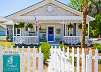 Fun things to do in Savannah : Mermaid Cottages in Tybee Island GA. 