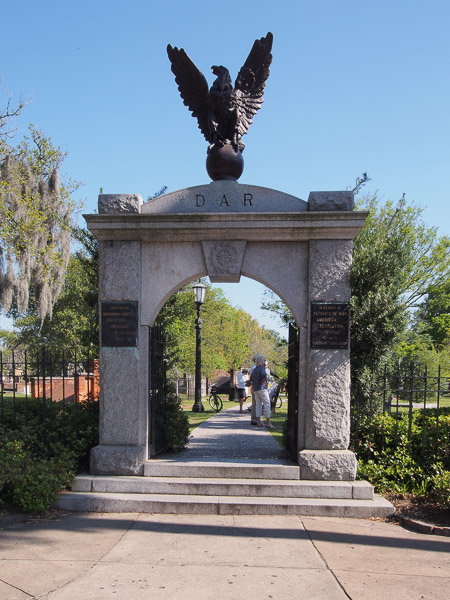 Entrance to Colonial Park Cemetery in Savannah GA. 