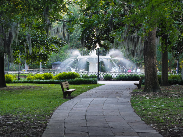 Forsyth Fountain in Savannah, GA. 