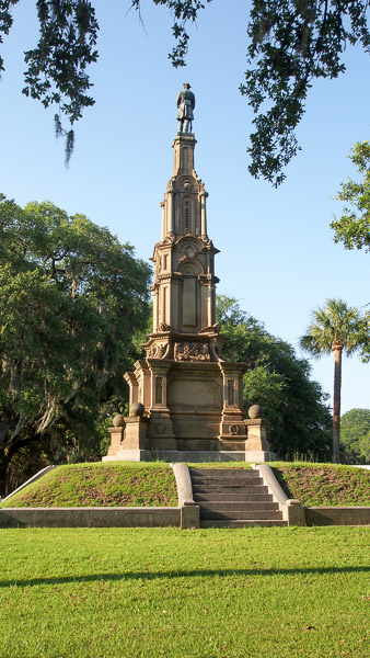 Confederate Monument in Forsyth Park in Savannah GA. 