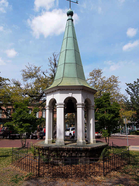 City Exchange Fire Bell Monument in Savannah GA. 