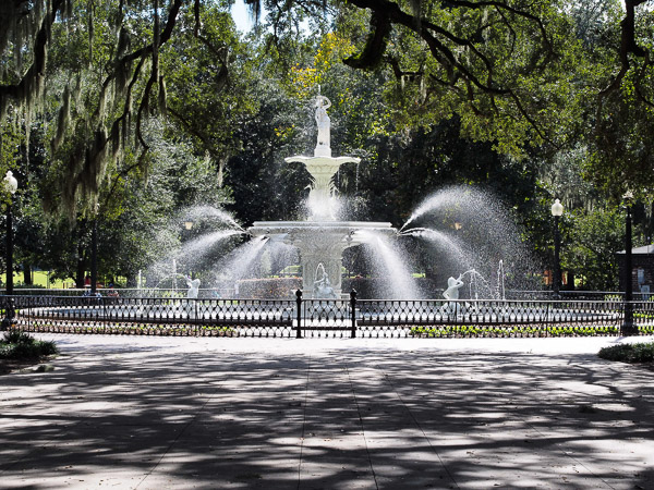 Forsyth Fountain in Savannah, GA. 