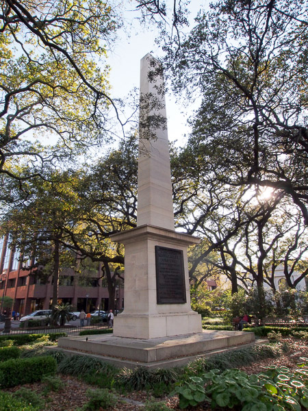 Monument to Maj. Gen. Nathanael Greene in Johnson Square in Savannah GA. 