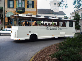 Old Savannah Trolley Tours in Savannah, GA. 