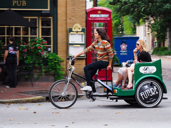 Pedicabs in Savannah, GA. 