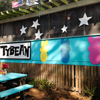 Fun things to do in Savannah : Tybean Art & Coffee Bar in Tybee Island GA. 